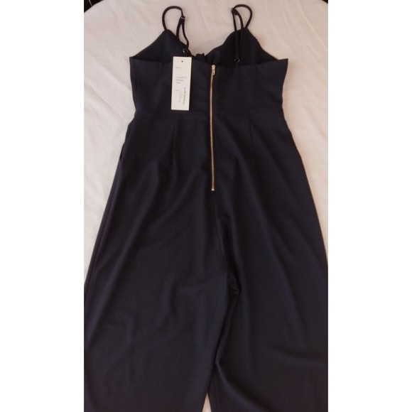 Papillon Wide Leg Jumpsuit Romper Navy Sleeveless New  Womens Size Small - Picture 9 of 12
